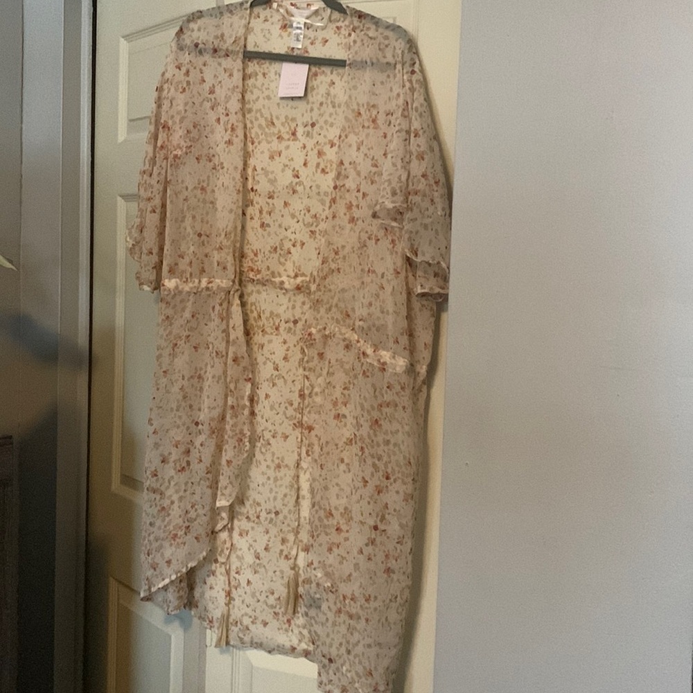 New Womens Plus over shirt or dress wrap that ties